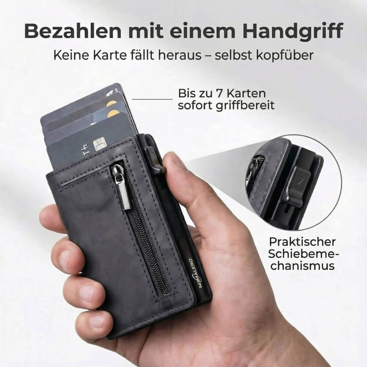 Kompakte RFID-Geldbörse | NOMALERO®
