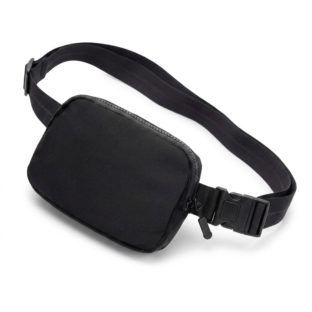 NOMALERO Bauchtasche in Tiefschwarz, Vorderansicht